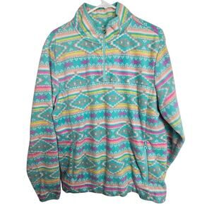 Chubbies Mens Aztec Southwestern Print Fair Isle Fleece Sweater Size L Western